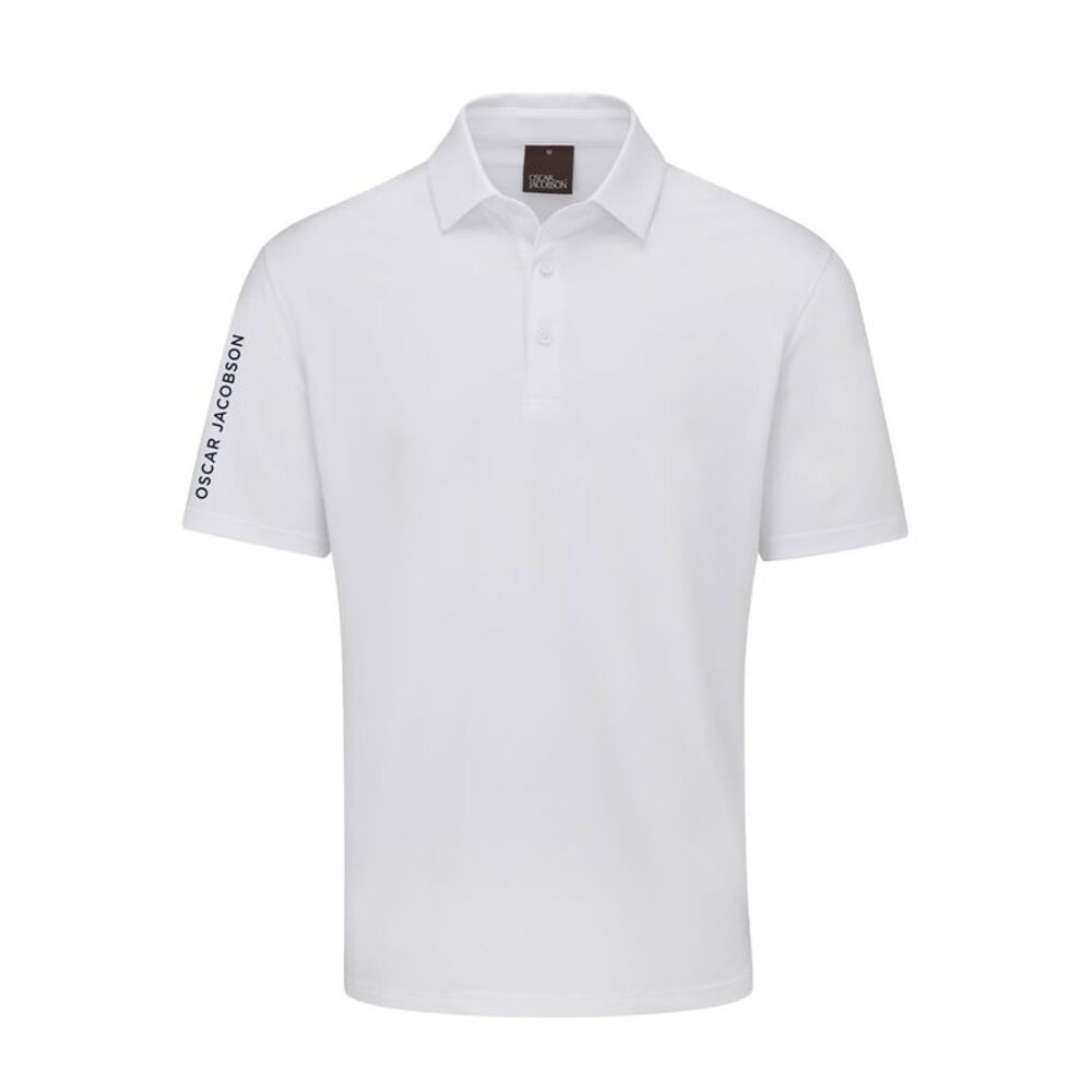 Oscar Jacobson Mens Bullock Polo Shirt / White
